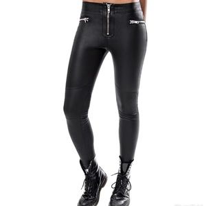Dolls Kill Rexed Out Cigarette Faux Leather Pants